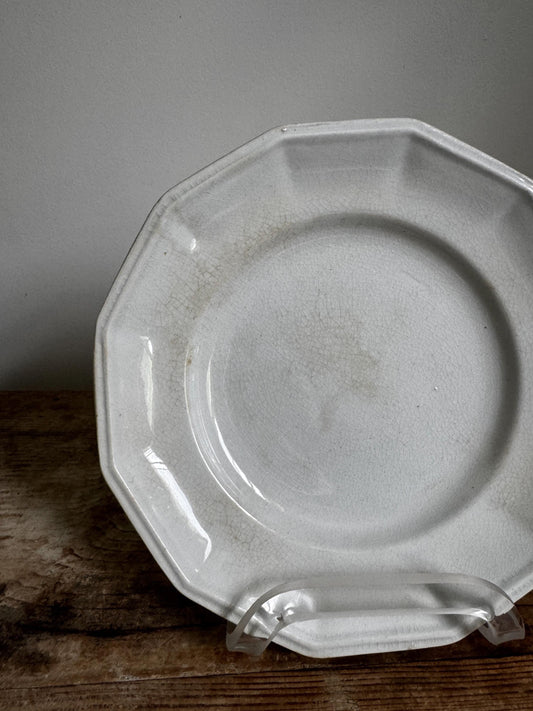Antique John I Holland Ironstone Plate England 1854 Dining Dinner Plate