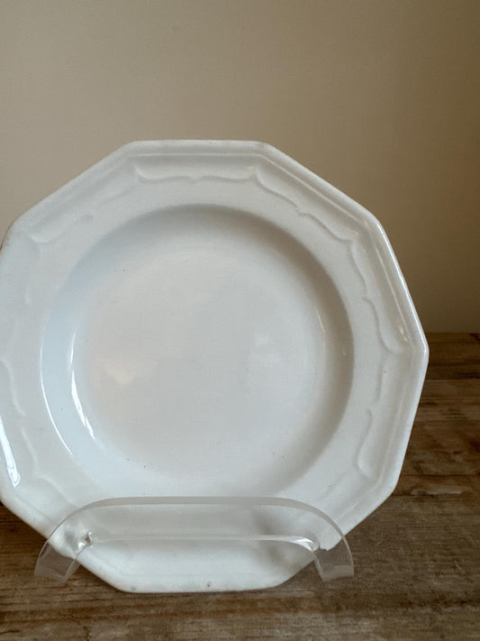 Antique T&R Boote Ironstone 7" Bread Plate Burslem England c.1851 Registration Diamond Dessert