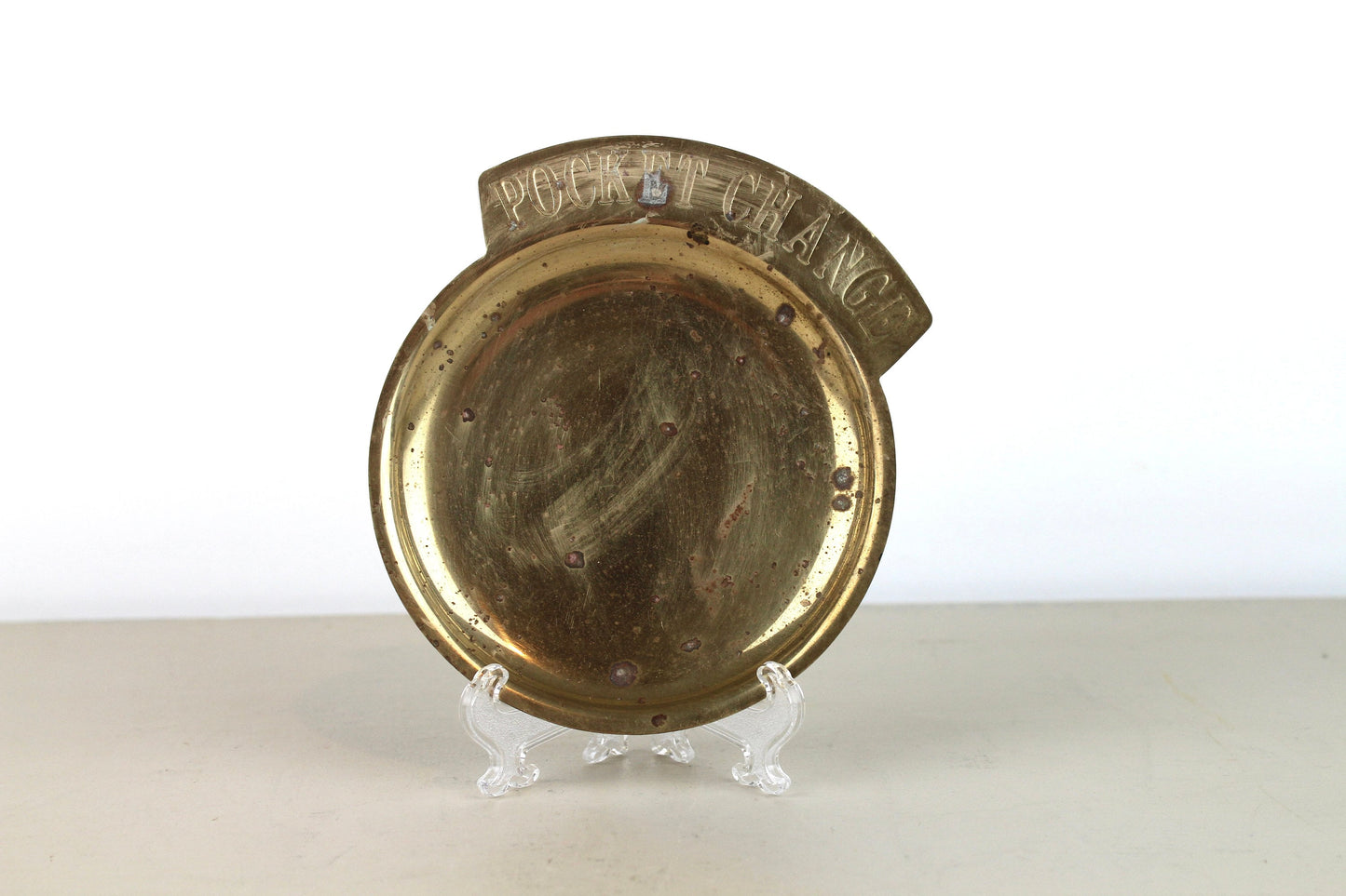 Pocket Change Brass Money Dish Change Bowl Vintage