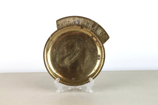 Pocket Change Brass Money Dish Change Bowl Vintage