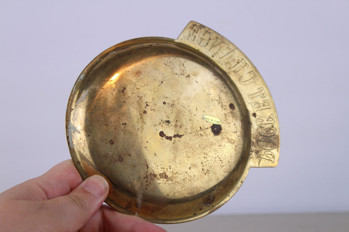 Pocket Change Brass Money Dish Change Bowl Vintage