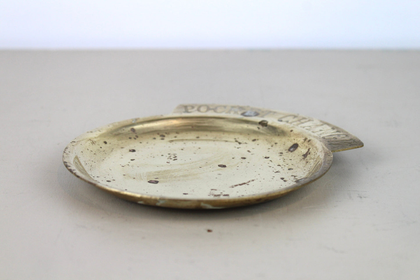Pocket Change Brass Money Dish Change Bowl Vintage