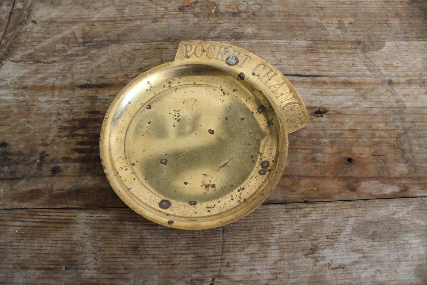 Pocket Change Brass Money Dish Change Bowl Vintage