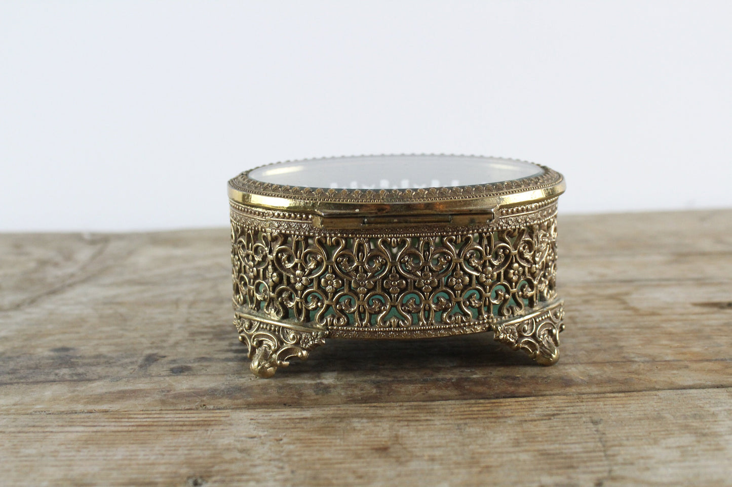 Jewelry Box Hinged Ormalu Jewelry Box Small Lided