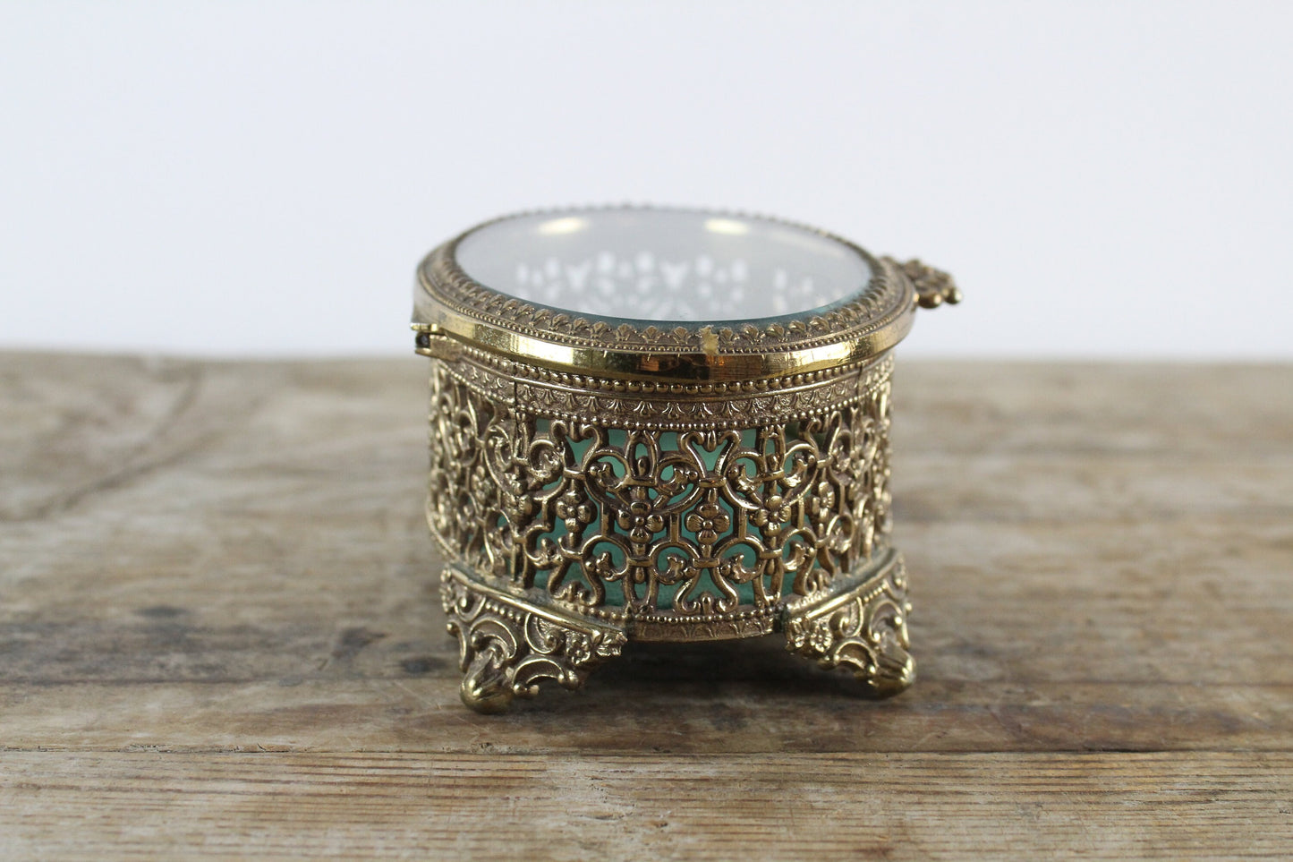 Jewelry Box Hinged Ormalu Jewelry Box Small Lided