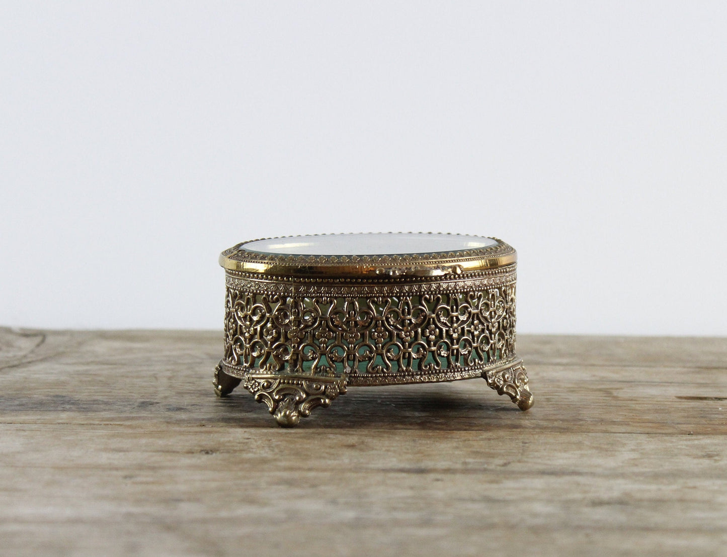 Jewelry Box Hinged Ormalu Jewelry Box Small Lided