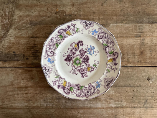 Antique Frances Morley Aurora Purple Plate Dinner Luncheon