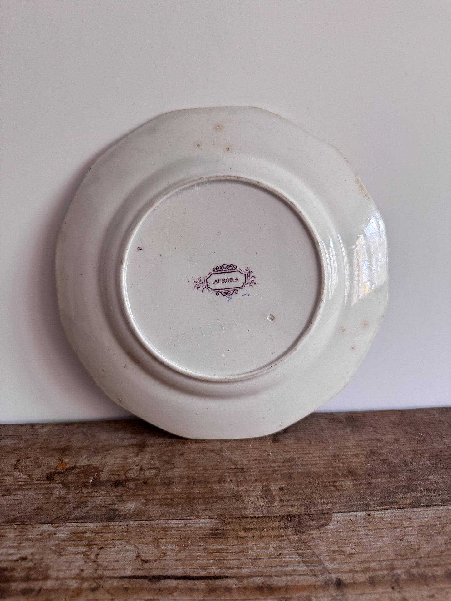 Antique Frances Morley Aurora Purple Plate Dinner Luncheon