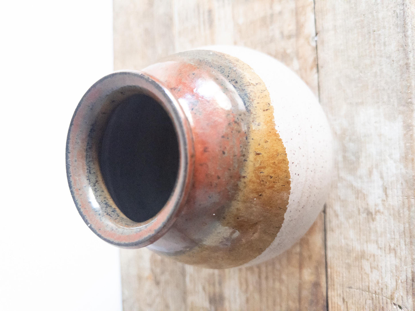Natural Brown Studio Taper Top Pottery Natural Earth Tone Cup Bowl Wabi Sabi