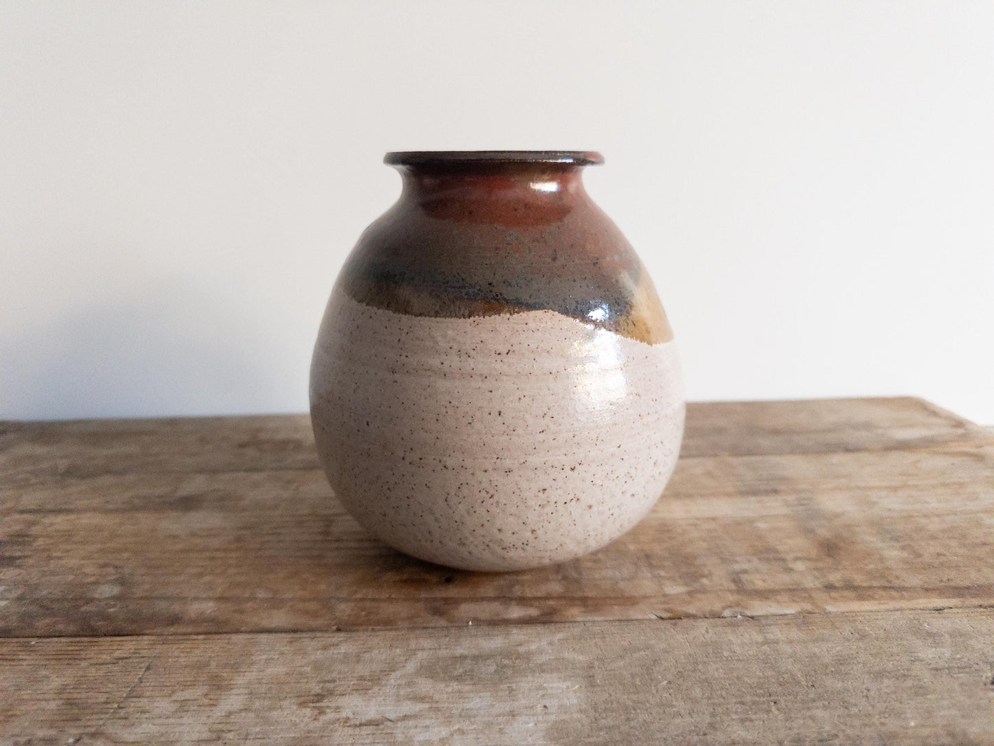 Natural Brown Studio Taper Top Pottery Natural Earth Tone Cup Bowl Wabi Sabi