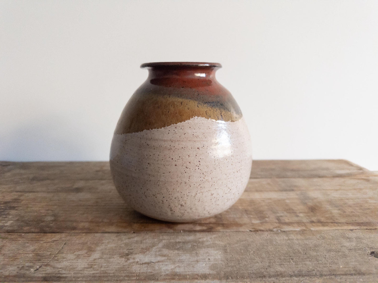 Natural Brown Studio Taper Top Pottery Natural Earth Tone Cup Bowl Wabi Sabi