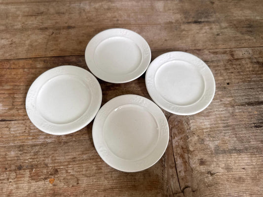 Antique Anthony A Shaw Ironstone Butterpat Childs Plate Lot of 4