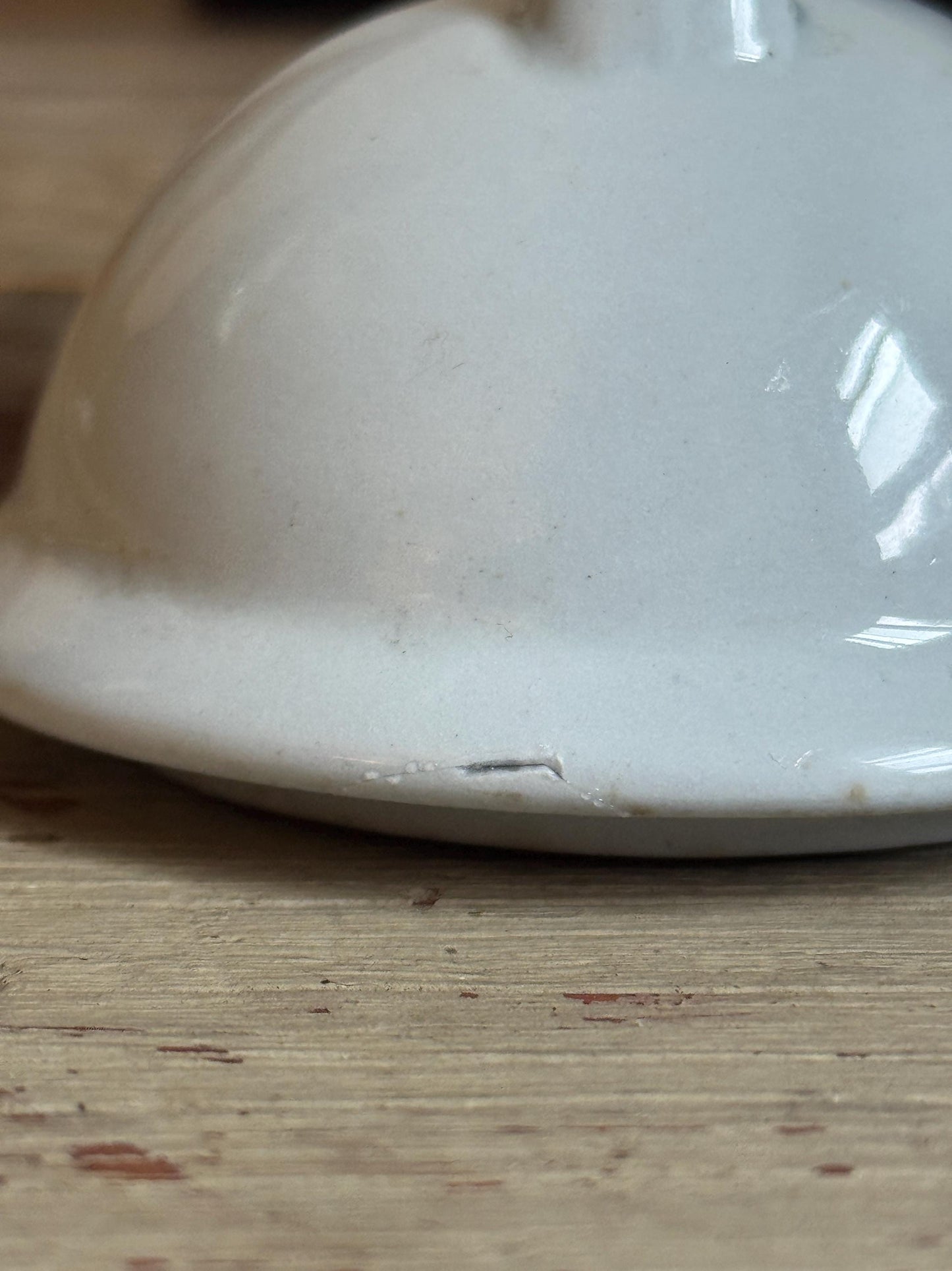 Antique Powell Bishop England Sugar Bowl Pottery White English Ironstone  Serving Piece
