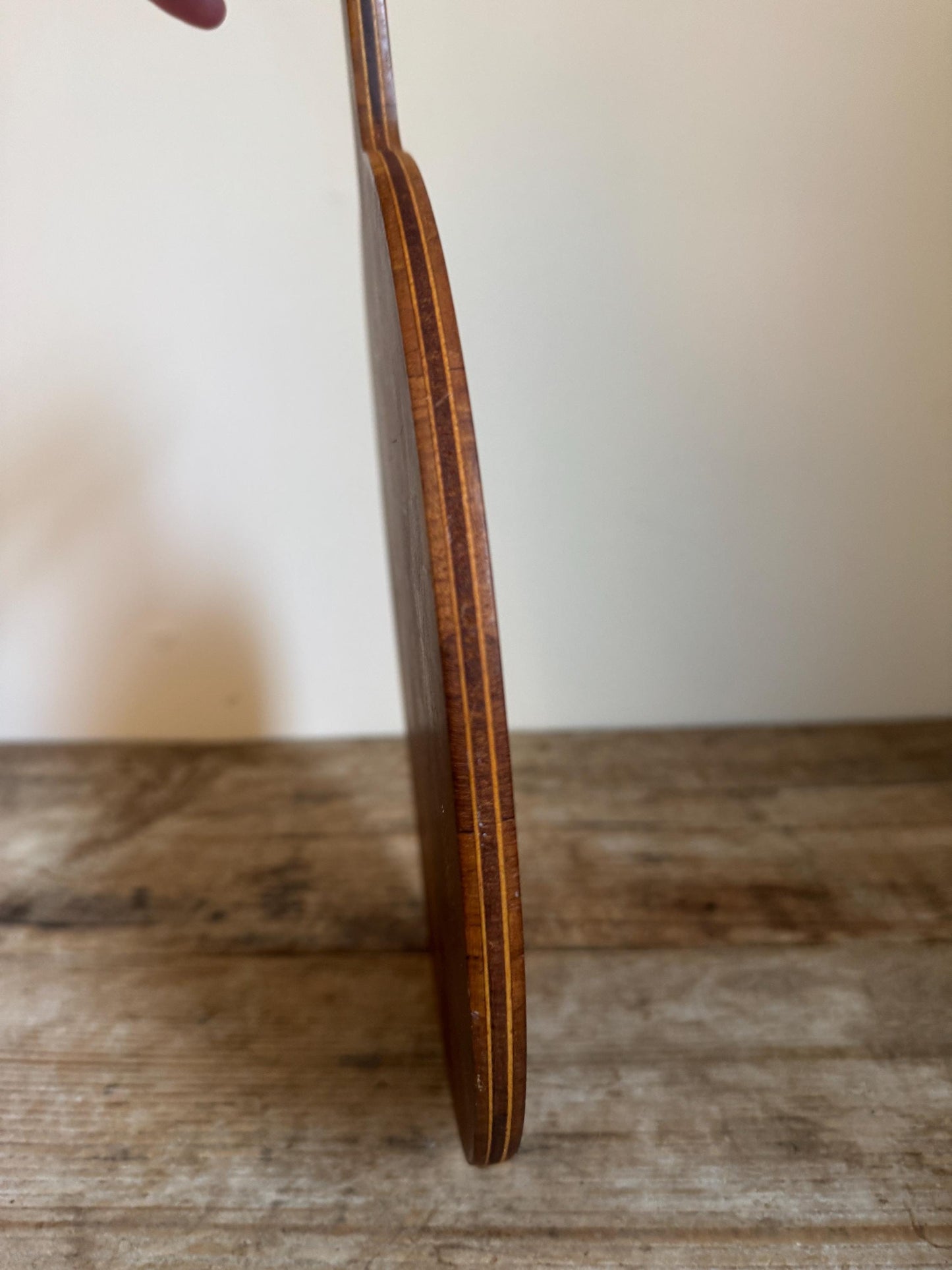 Vintage Dansk Rounded Thin Brown MCM Cutting Board with Handle Jens Quistgaard