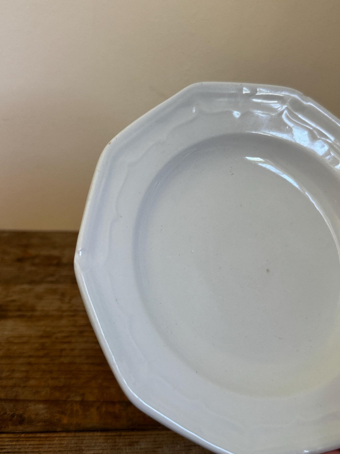 Antique T&R Boote Ironstone Bread Plate Burslem England c.1851 Registration Diamond Dessert