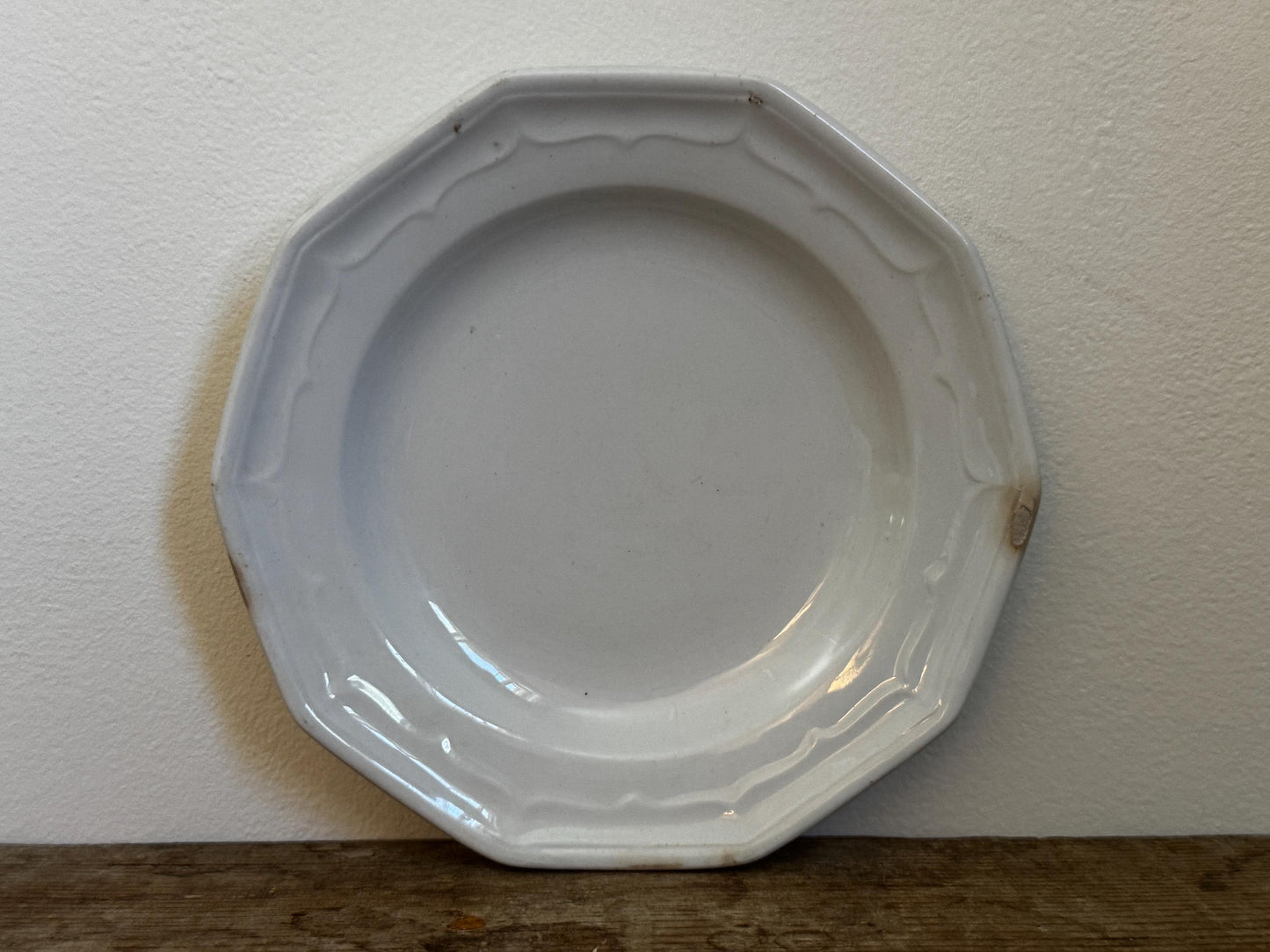 Antique T&R Boote Ironstone Bread Plate Burslem England c.1851 Registration Diamond Dessert