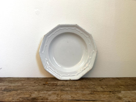 Antique T&R Boote Ironstone Bread Plate Burslem England c.1851 Registration Diamond Dessert