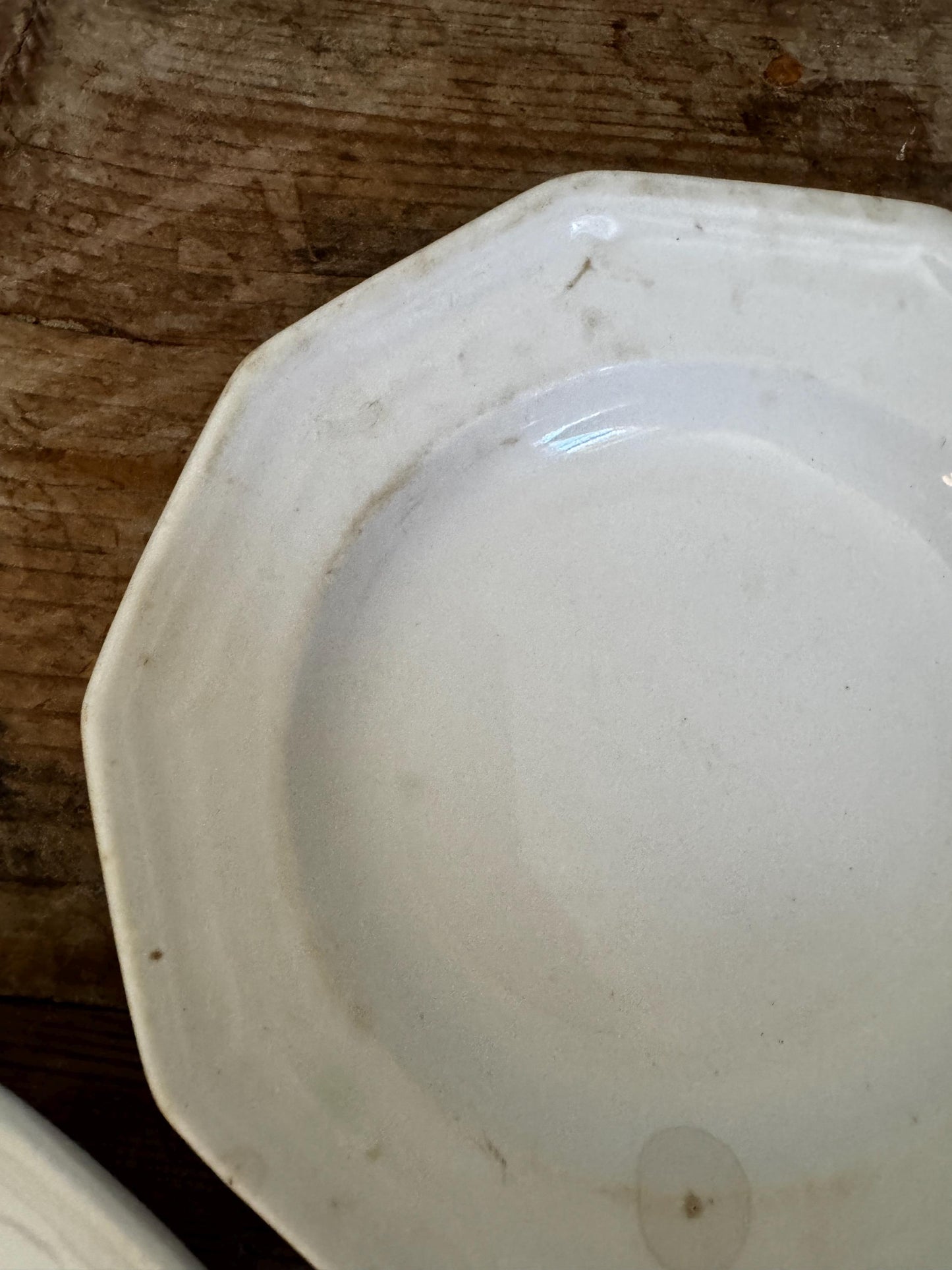 Antique T&R Boote Ironstone Bread Plates (Set of 2), Burslem England Dessert Dishes