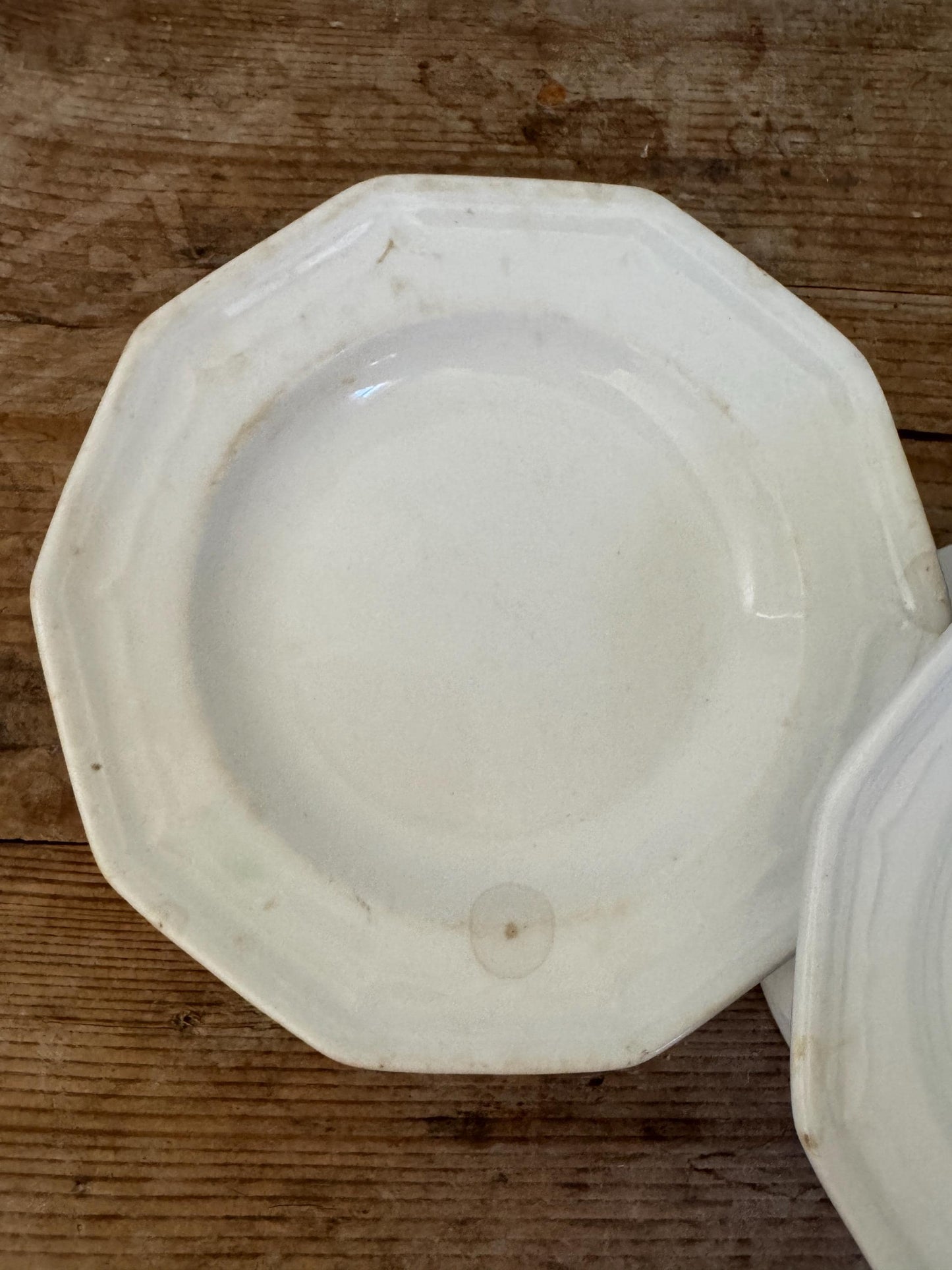 Antique T&R Boote Ironstone Bread Plates (Set of 2), Burslem England Dessert Dishes