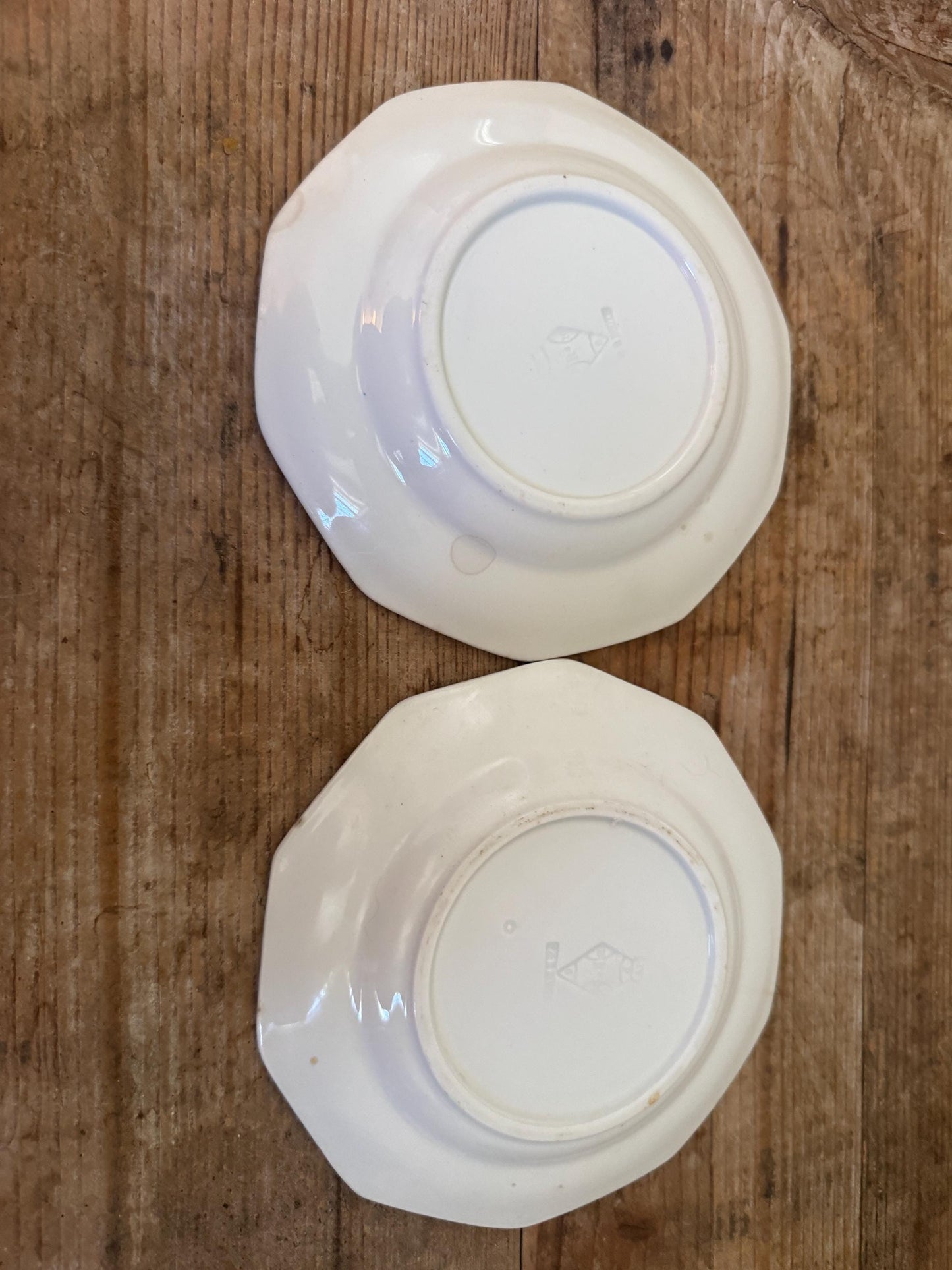 Antique T&R Boote Ironstone Bread Plates (Set of 2), Burslem England Dessert Dishes