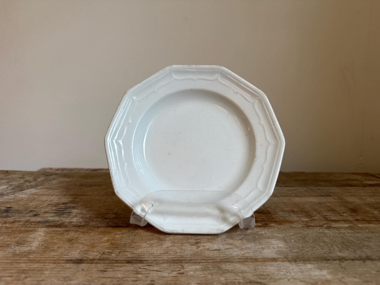 Antique T&R Boote Ironstone 7" Bread Plate Burslem England c.1851 Registration Diamond Dessert