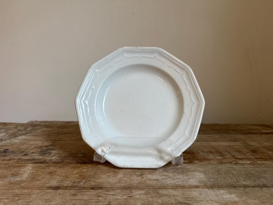 Antique T&R Boote Ironstone 7" Bread Plate Burslem England c.1851 Registration Diamond Dessert
