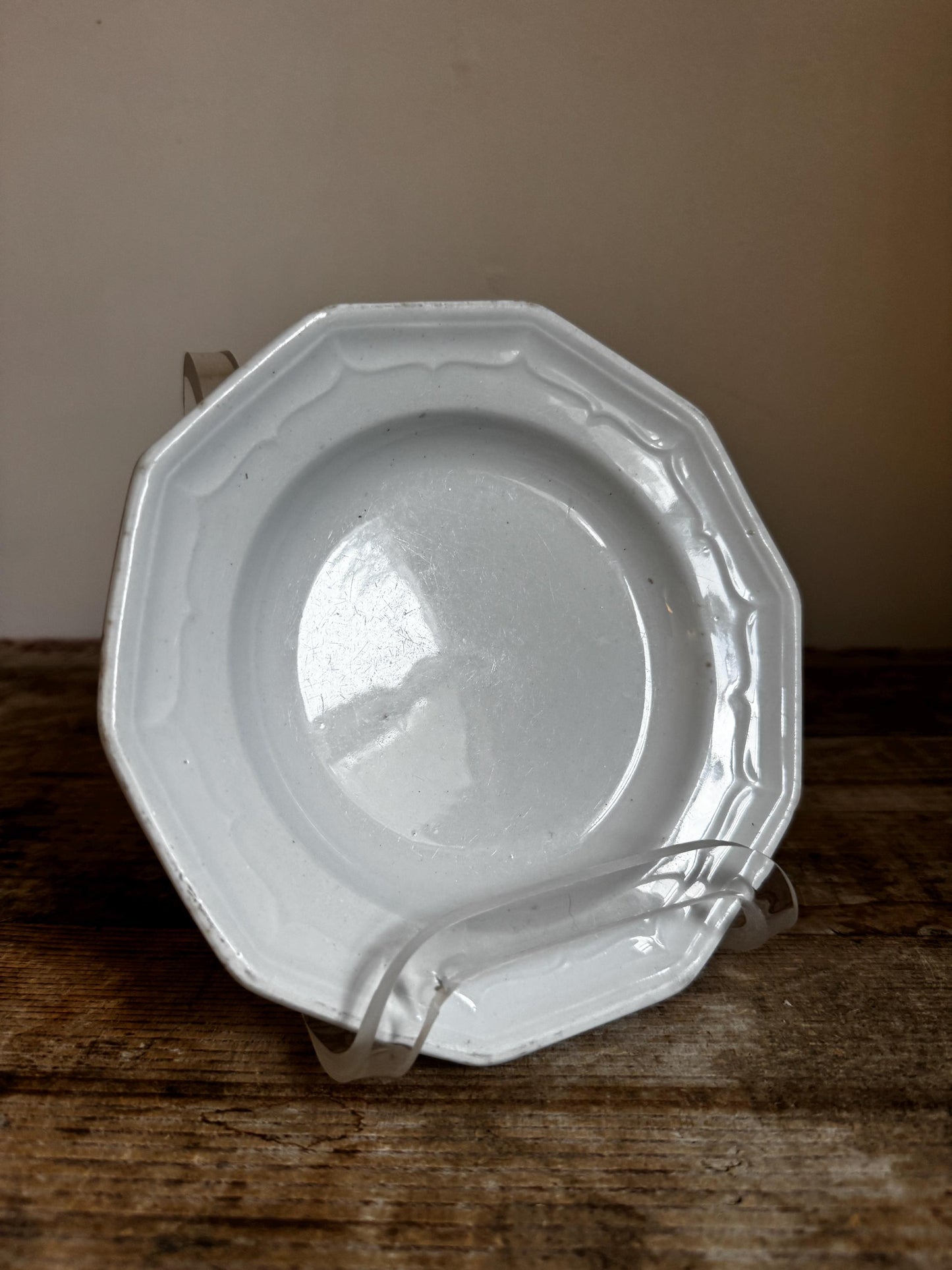 Antique T&R Boote Ironstone 7" Bread Plate Burslem England c.1851 Registration Diamond Dessert