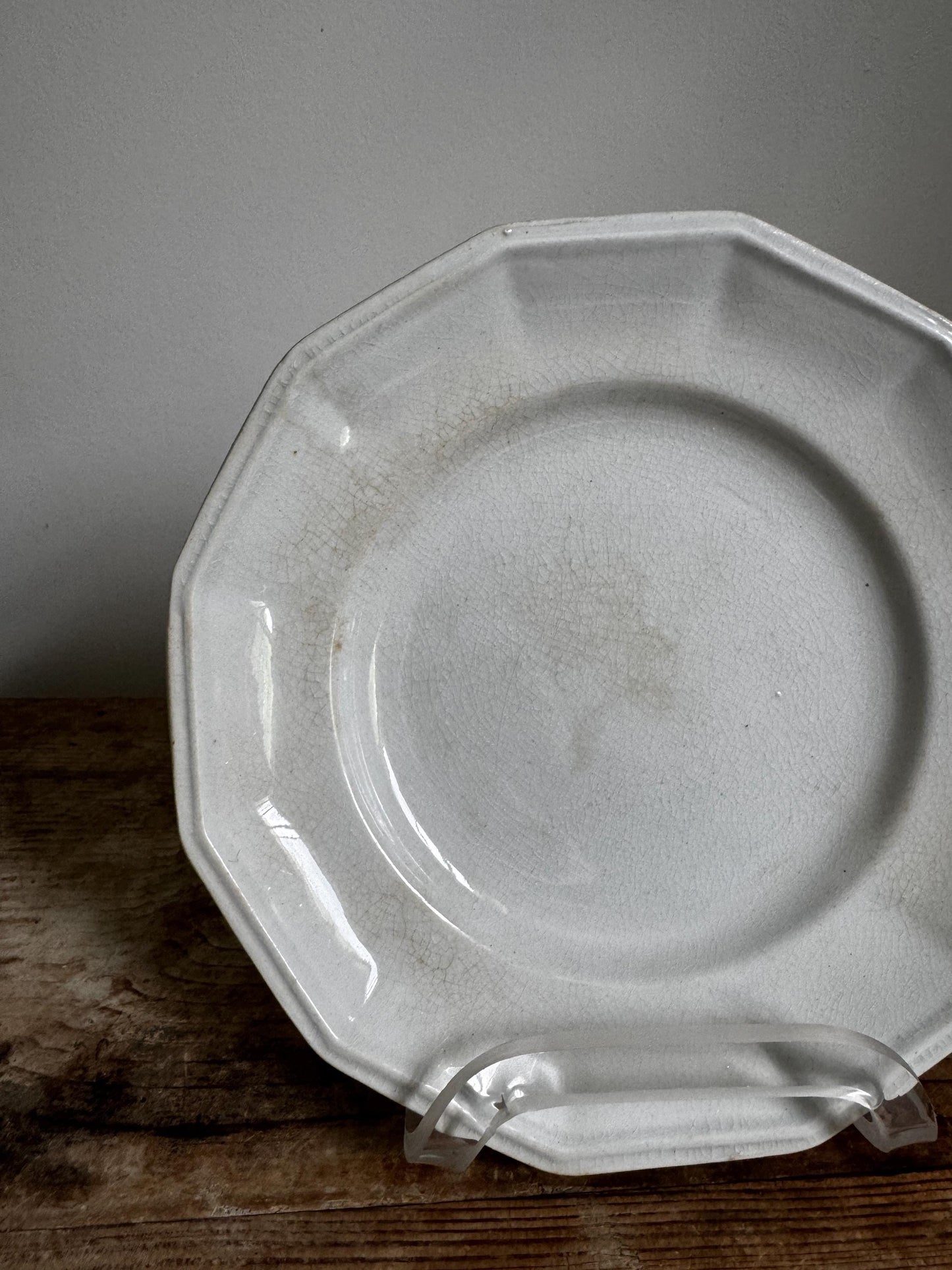 Antique John I Holland Ironstone Plate England 1854 Dining Dinner Plate