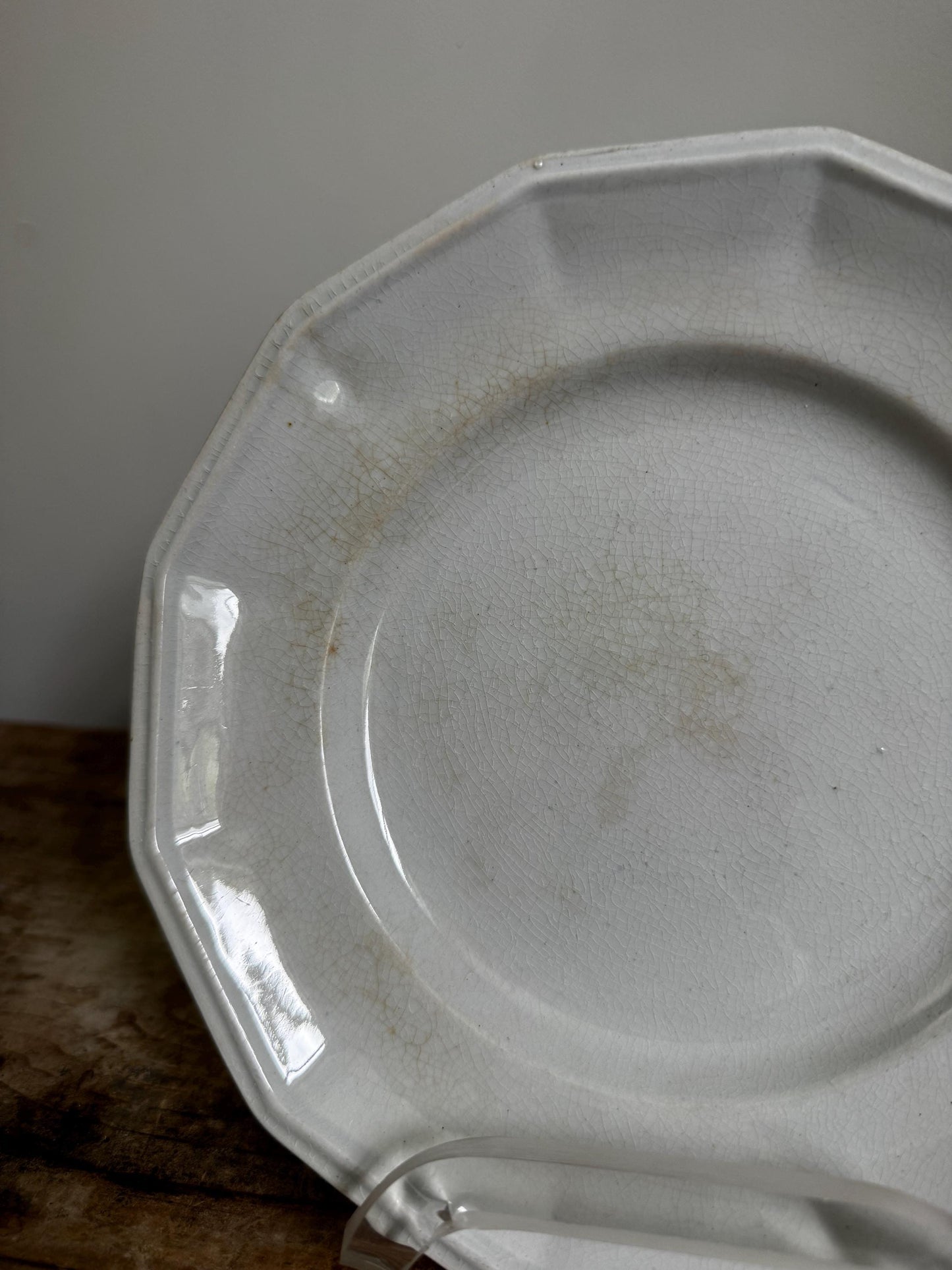Antique John I Holland Ironstone Plate England 1854 Dining Dinner Plate