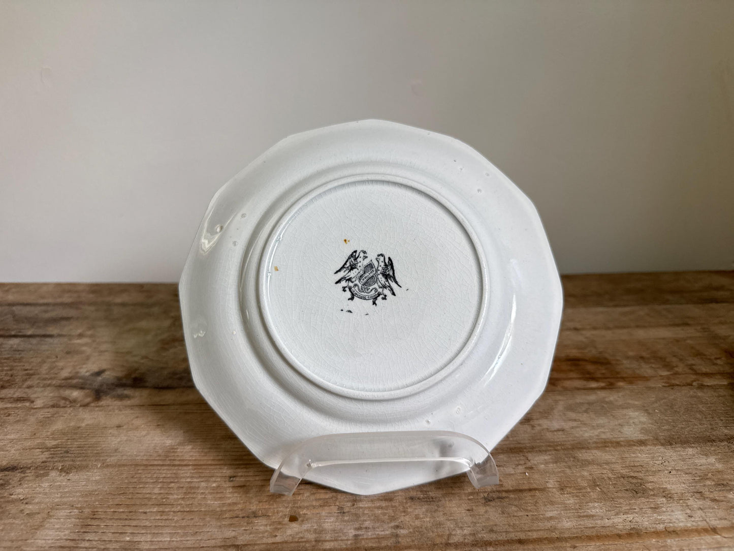 Antique John I Holland Ironstone 8.5" Plate England 1854 Dining Dinner Plate