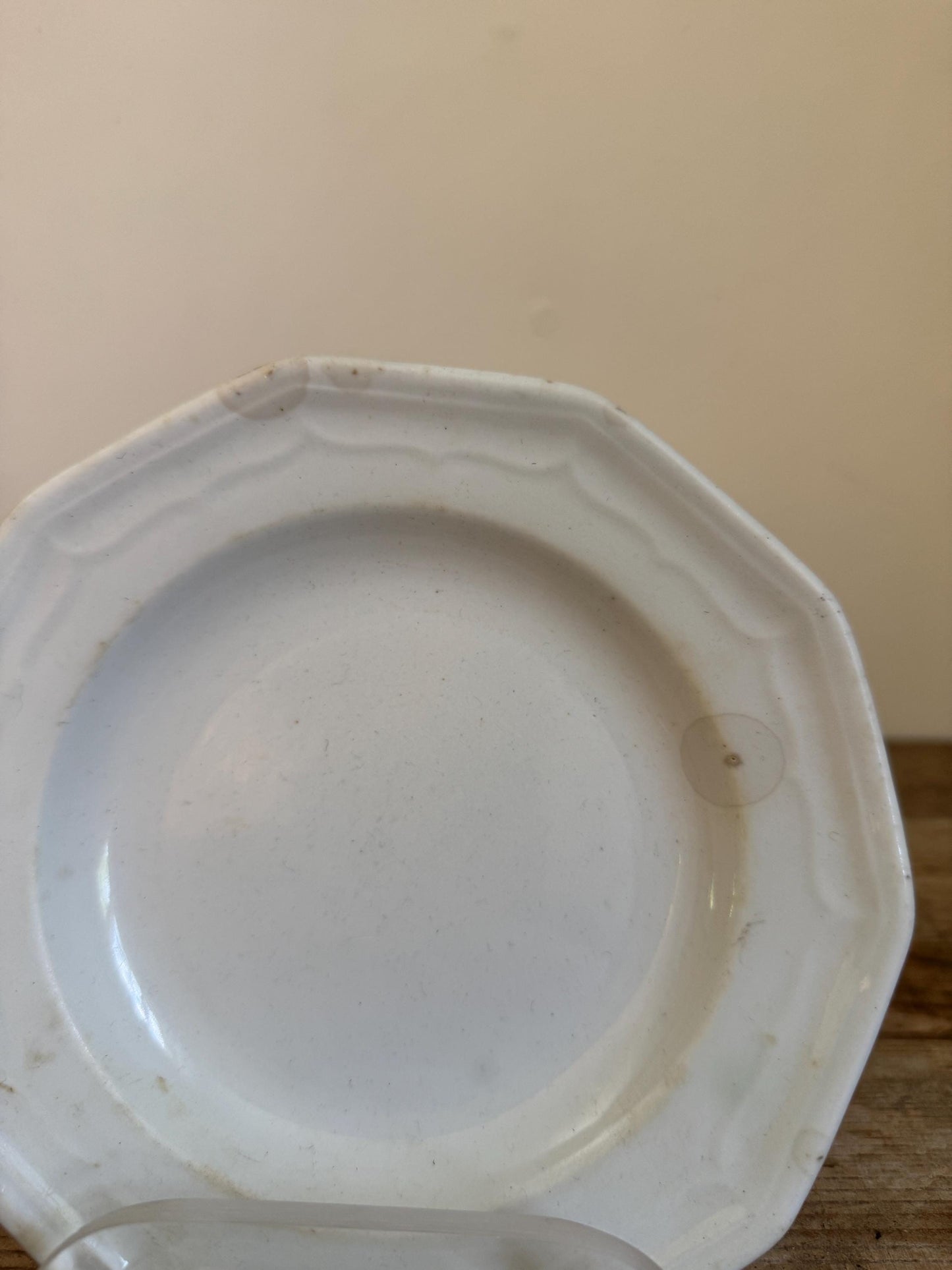 Antique T&R Boote Ironstone 7" Bread Plate Burslem England c.1851 Registration Diamond Dessert