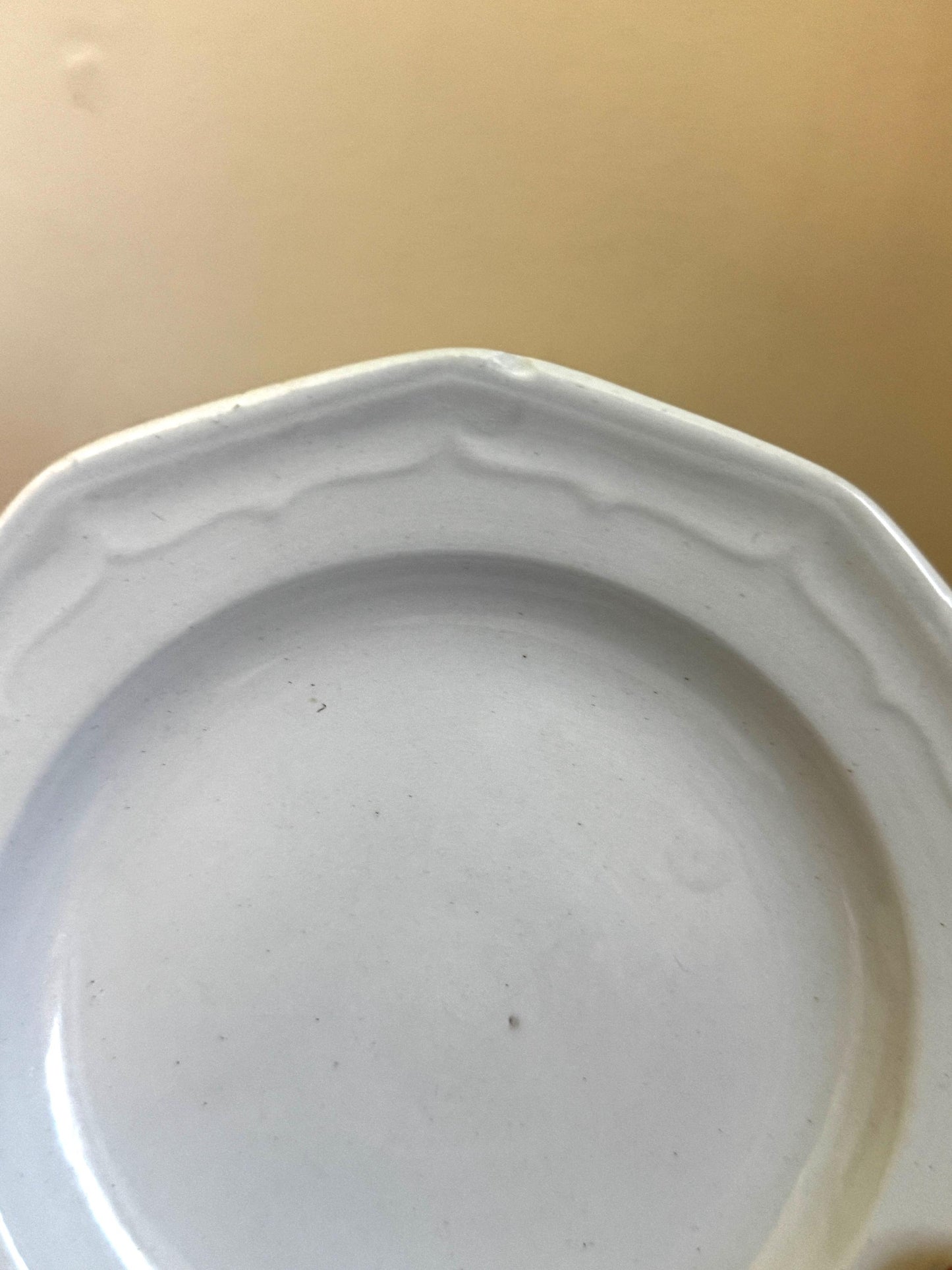 Antique T&R Boote Ironstone Bread Plate Burslem England c.1851 Registration Diamond Dessert