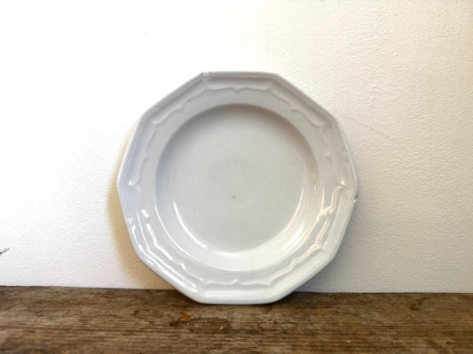 Antique T&R Boote Ironstone Bread Plate Burslem England c.1851 Registration Diamond Dessert