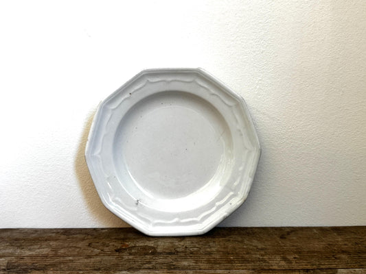 Antique T&R Boote Ironstone Bread Plate Burslem England c.1851 Registration Diamond Dessert