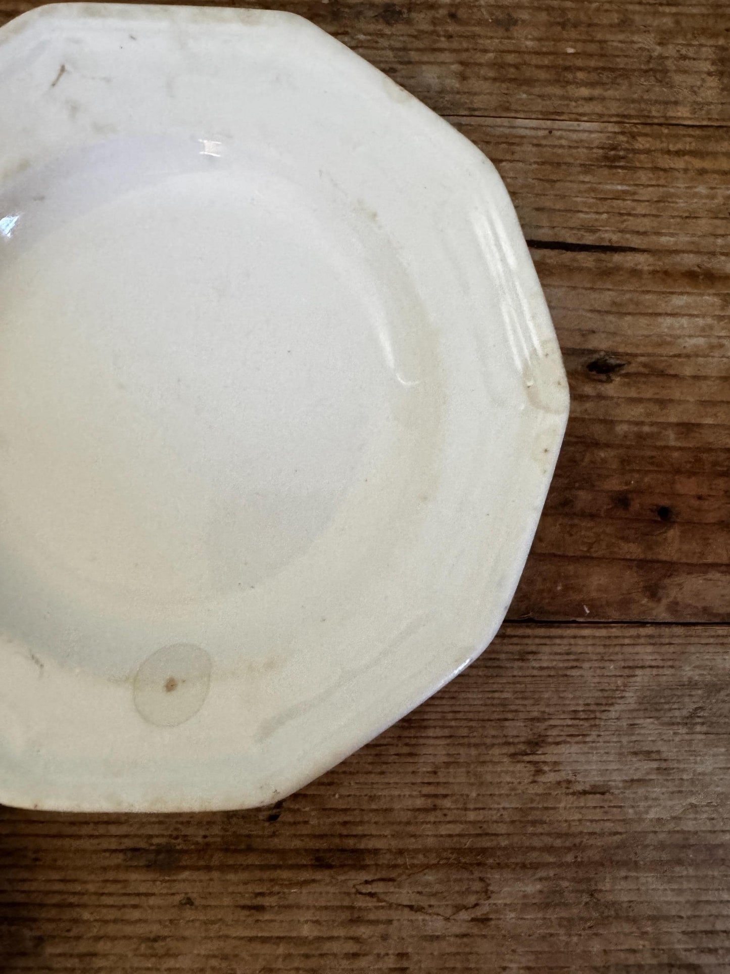 Antique T&R Boote Ironstone Bread Plates (Set of 2), Burslem England Dessert Dishes