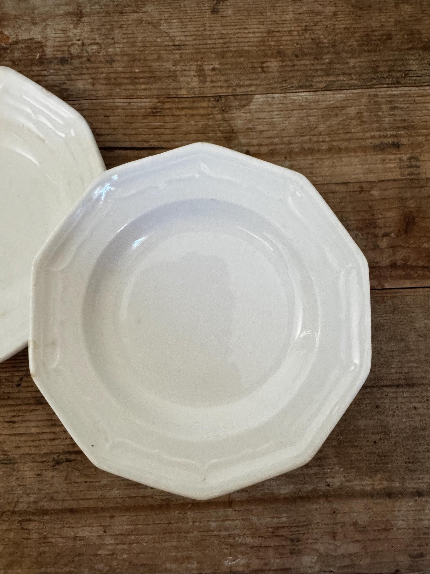 Antique T&R Boote Ironstone Bread Plates (Set of 2), Burslem England Dessert Dishes