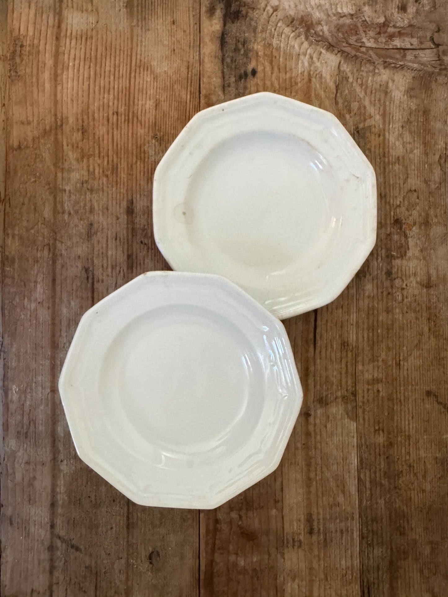 Antique T&R Boote Ironstone Bread Plates (Set of 2), Burslem England Dessert Dishes