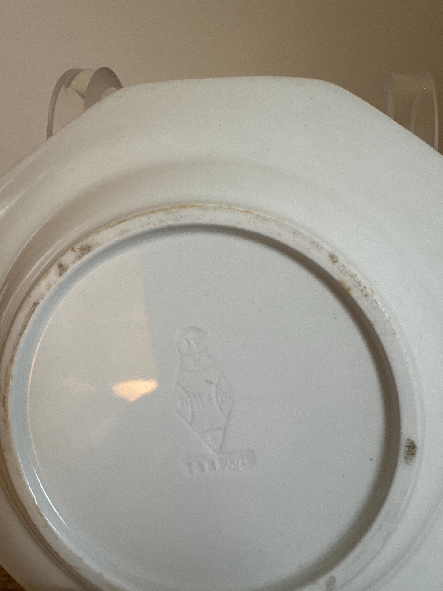 Antique T&R Boote Ironstone 7" Bread Plate Burslem England c.1851 Registration Diamond Dessert