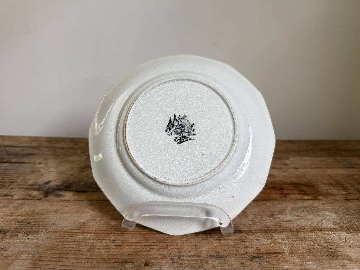 Antique John I Holland Ironstone 8.5" Plate England 1854 Dining Dinner Plate