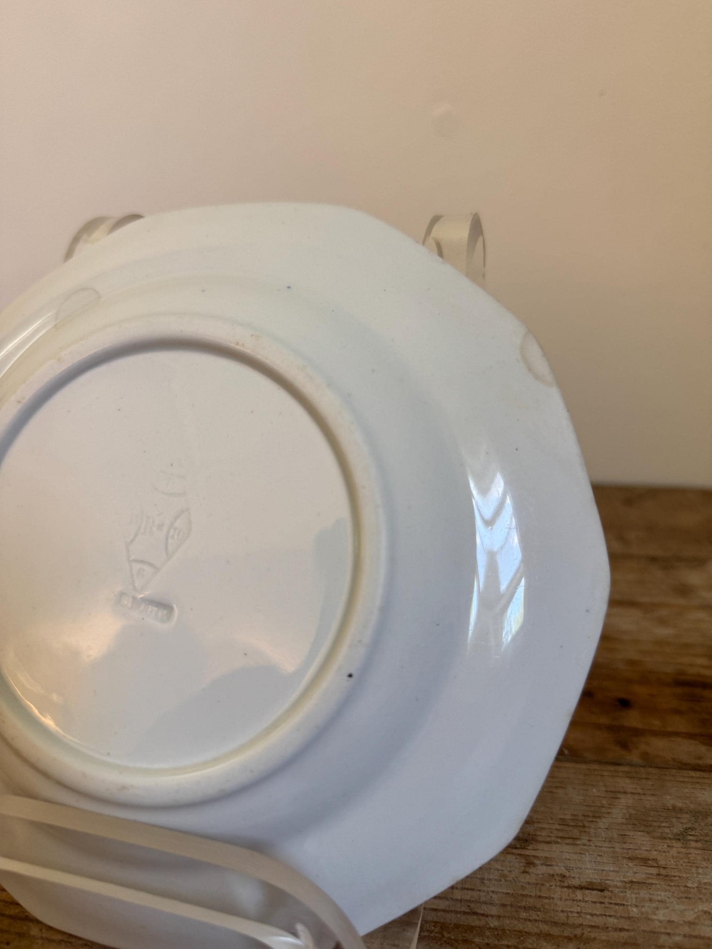 Antique T&R Boote Ironstone 7" Bread Plate Burslem England c.1851 Registration Diamond Dessert