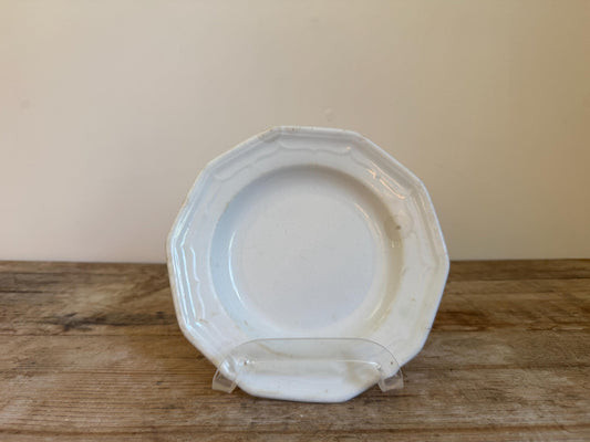 Antique T&R Boote Ironstone 7" Bread Plate Burslem England c.1851 Registration Diamond Dessert