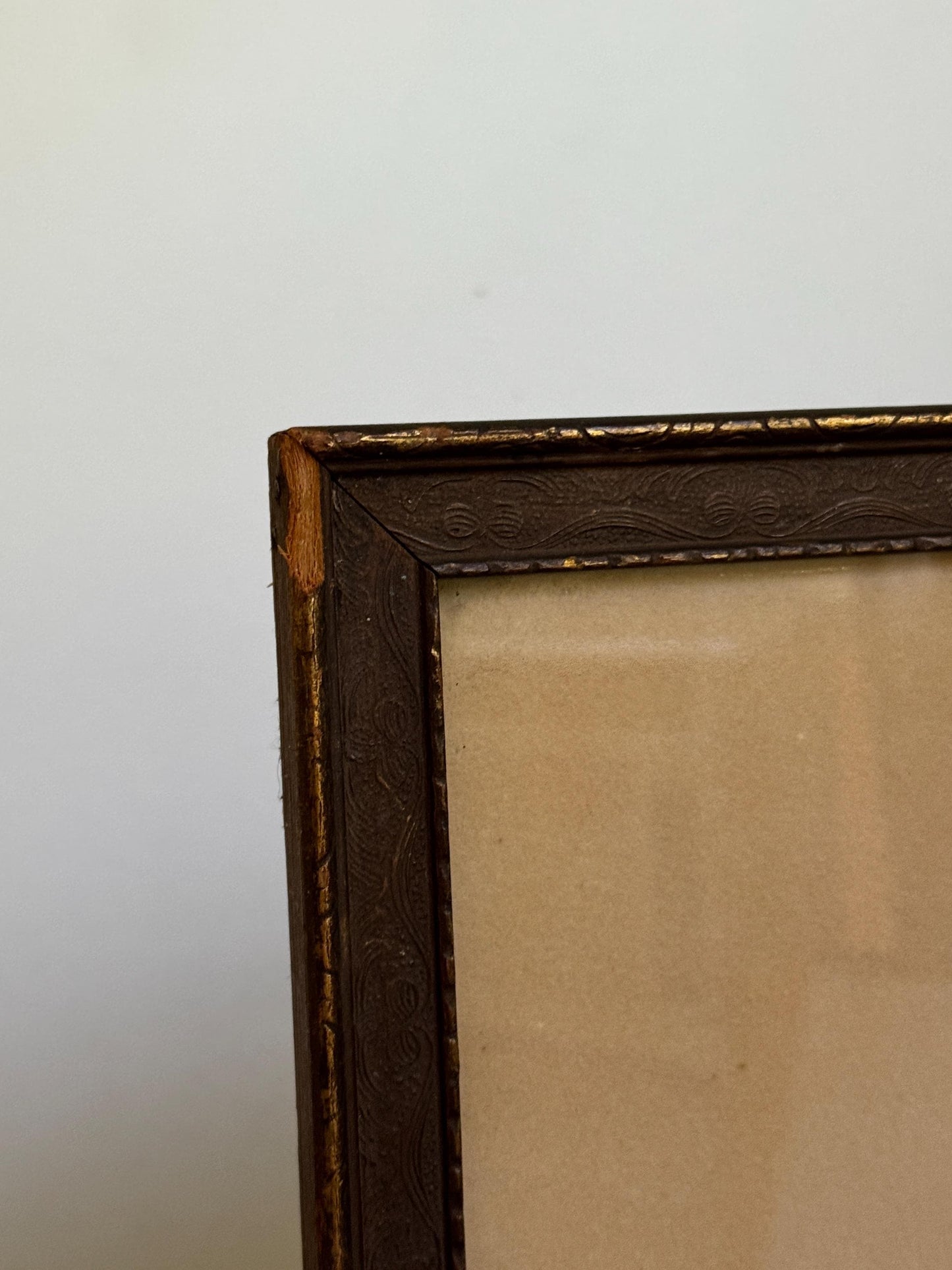 Antique Framed Walter Nutting A Newmarket Belle Framed Photograph Sepia Colonial Interior Scene Pencil Signed