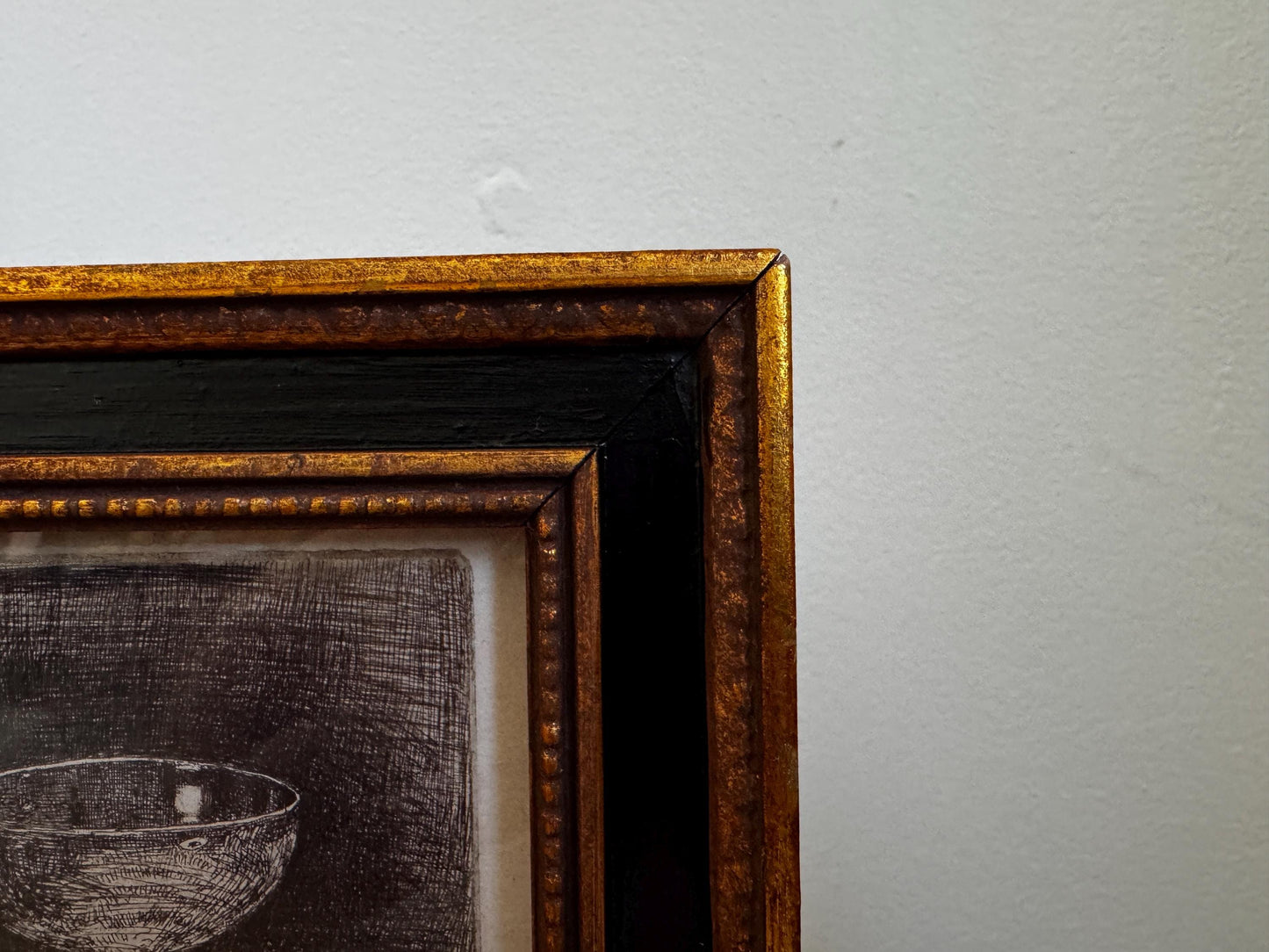 Small Framed Wine Glass Whistler Frame Print Giclee Print Wall Art in Wood Frame