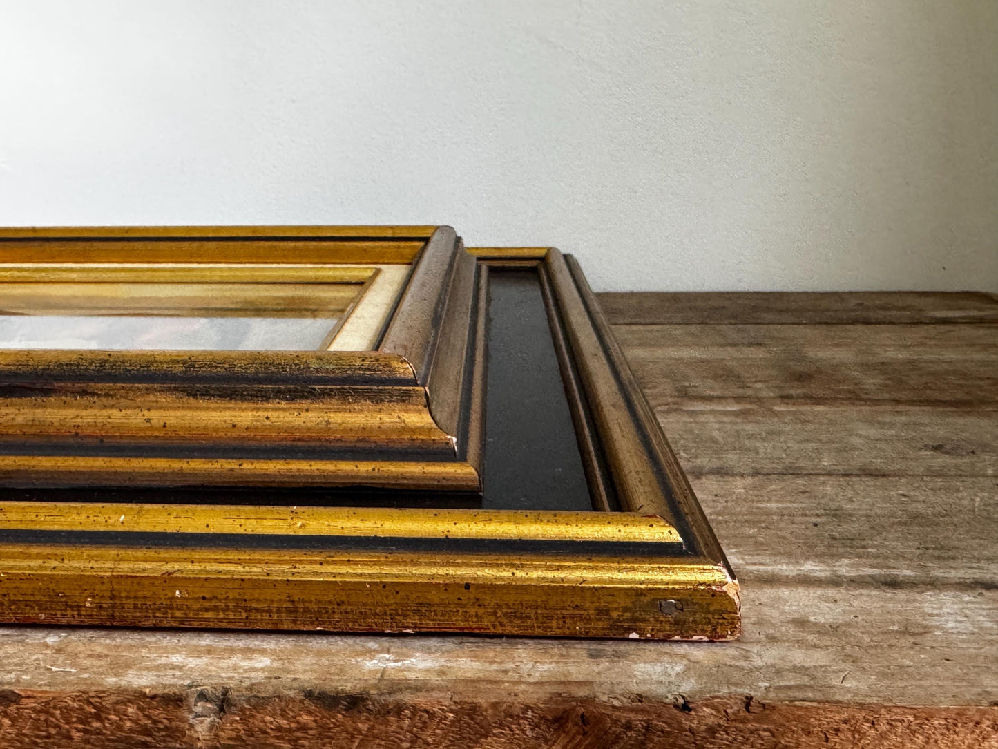Framed Vintage Black Gold Frame Horse Equestian Giclee Print Wall Art 15.5x17.5