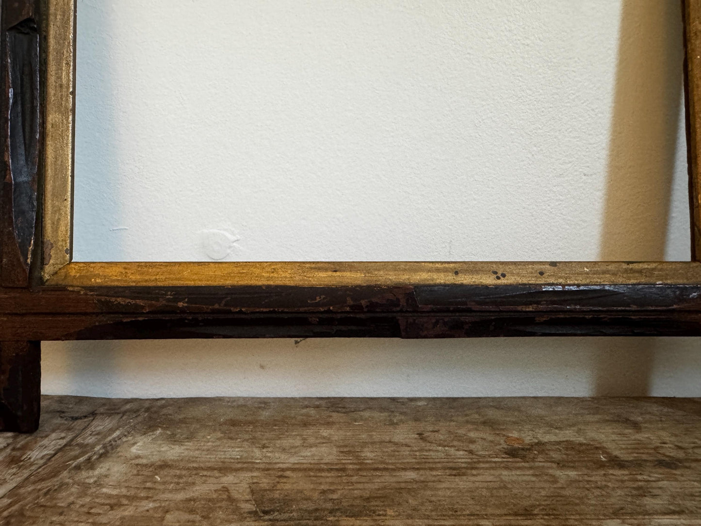 Vintage Wood Adirondack Folk Art Frame Carved Distressed Empty 8x10
