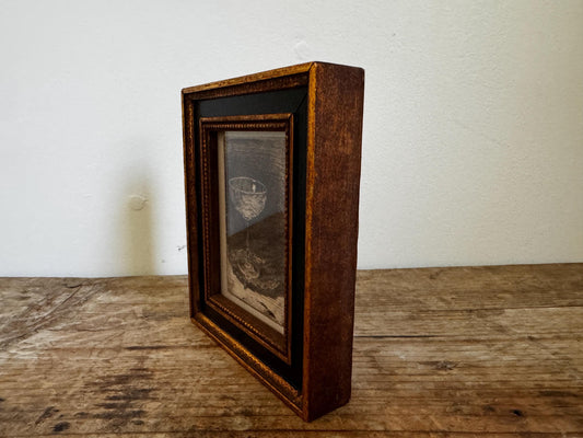 Small Framed Wine Glass Whistler Frame Print Giclee Print Wall Art in Wood Frame