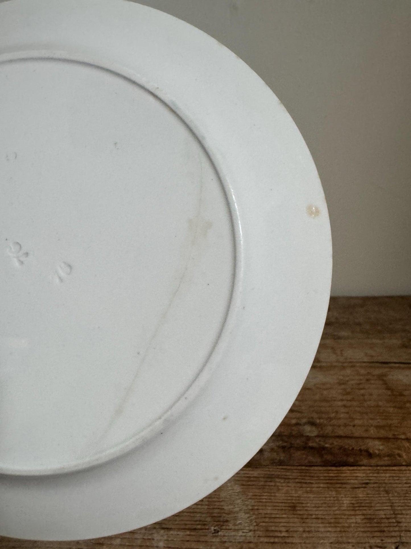 Antique Grindley Co. Spring Brown White Ironstone Salad Lunch Dinner Brown White Transferware 9" Plate
